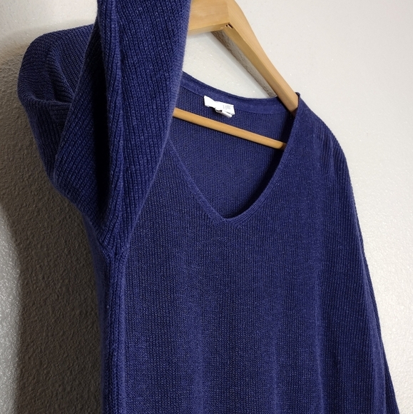 J. Jill Linen Blend Knit Lagenlook Women's V-Neck Sweater - Picture 8 of 13